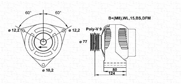 Alternator (943355233010)