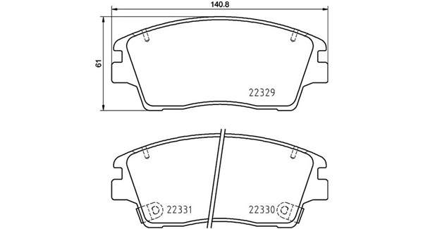 Brake Pad Set, disc brake (363700430096)