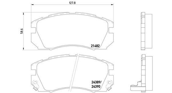 Brake Pad Set, disc brake (363700478007)