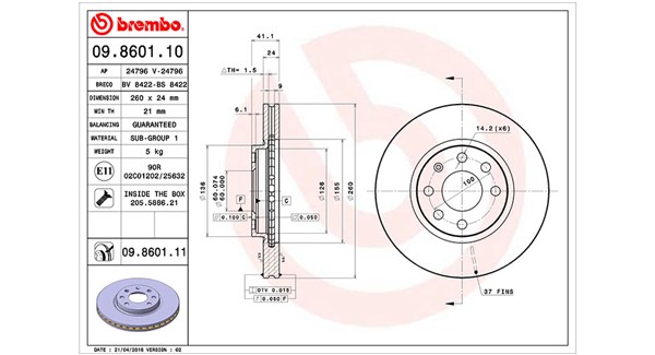 Brake Disc (360406039500)