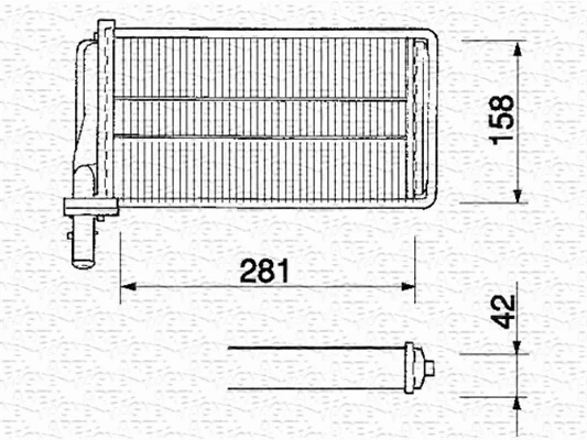 Heat Exchanger, interior heating (350218061000)