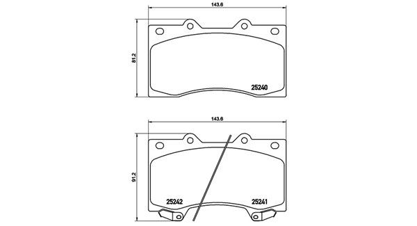 Brake Pad Set, disc brake (363700456081)