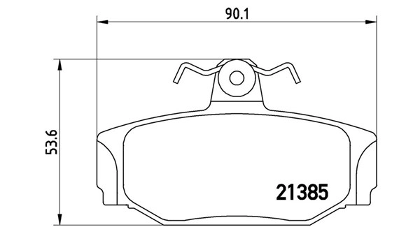 Brake Pad Set, disc brake (363700486009)
