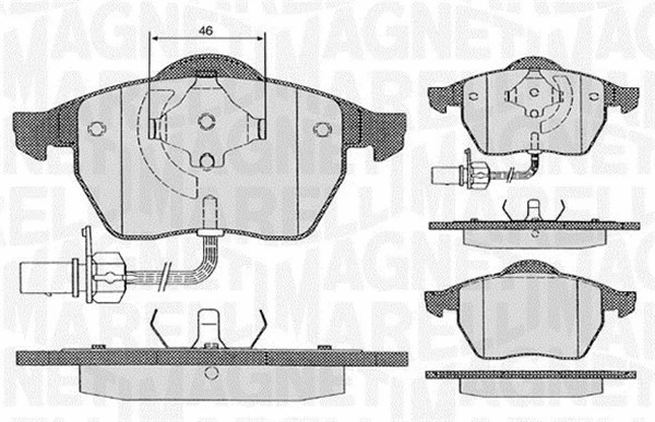 Brake Pad Set, disc brake (363916060261)