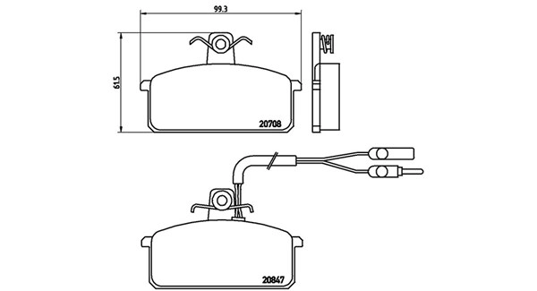Brake Pad Set, disc brake (363700423019)
