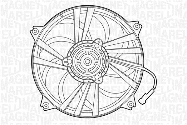 Fan, engine cooling (069422291010)