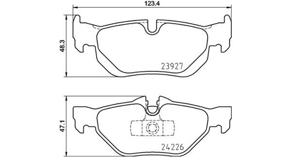 Brake Pad Set, disc brake (363700406105)