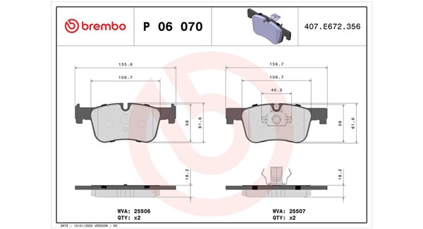 Brake Pad Set, disc brake