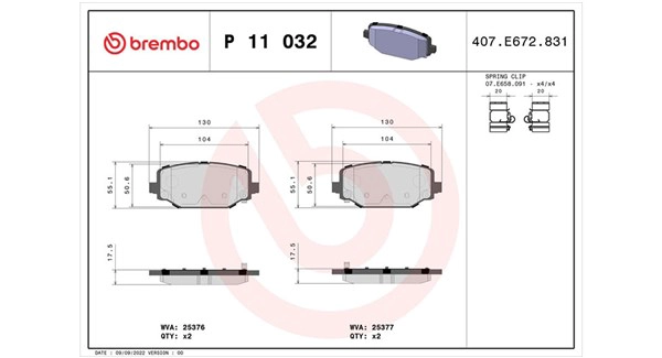 Brake Pad Set, disc brake