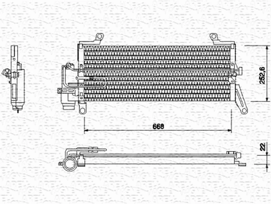 Condenser, air conditioning (350203134000)