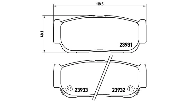 Brake Pad Set, disc brake (363700430057)