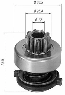 Pinion, starter (940113020138)