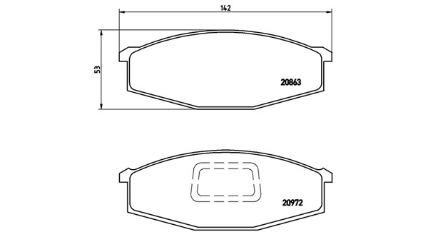 Brake Pad Set, disc brake (363700456012)