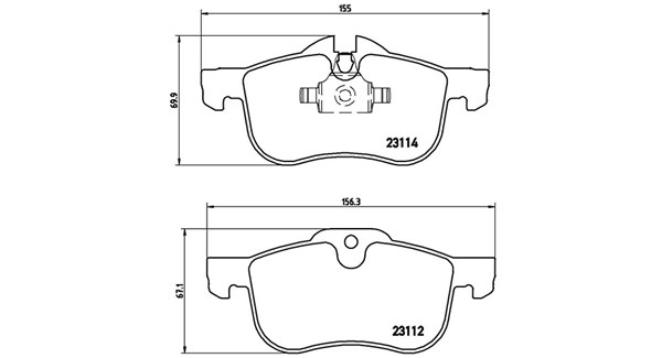 Brake Pad Set, disc brake (363700452017)