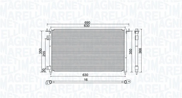 Condenser, air conditioning (350203970000)