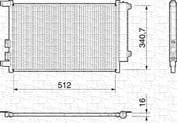 Condenser, air conditioning (350203157000)