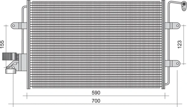 Condenser, air conditioning (350203272000)