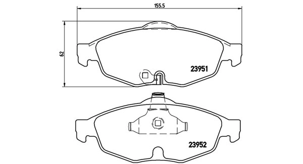 Brake Pad Set, disc brake (363700411016)