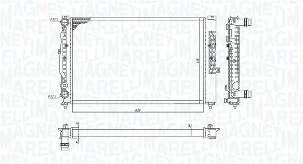 Radiator, engine cooling (350213191700)