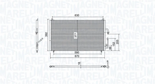 Condenser, air conditioning (350203804000)