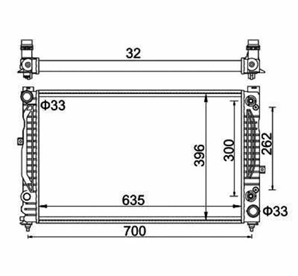 Radiator, engine cooling (359000300380)