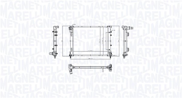 Radiator, engine cooling (350213212300)