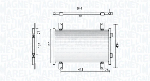 Condenser, air conditioning (350203895000)