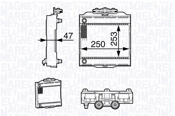 Radiator, engine cooling (350213139200)