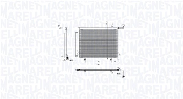 Condenser, air conditioning (350203103800)