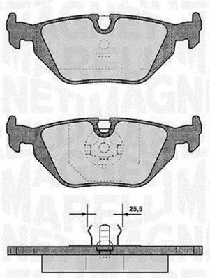Brake Pad Set, disc brake (363916060154)