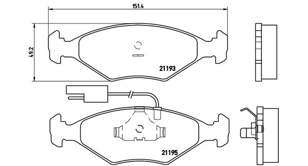 Brake Pad Set, disc brake (363700423039)