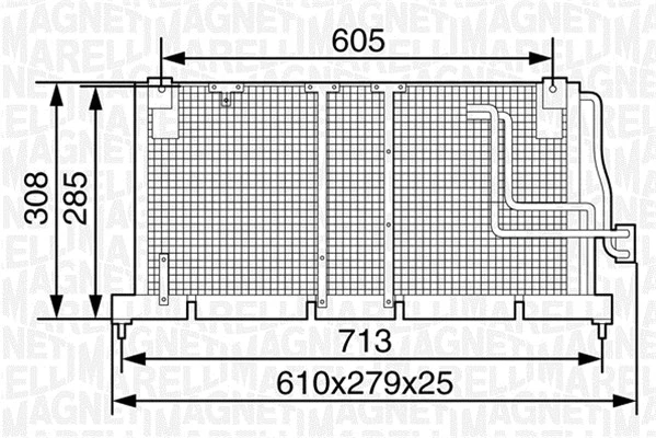 Condenser, air conditioning (350203233000)