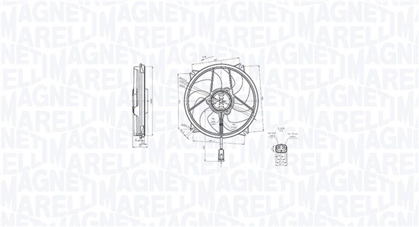 Fan, engine cooling (069422869010)