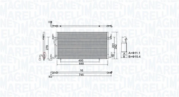 Condenser, air conditioning (350203965000)