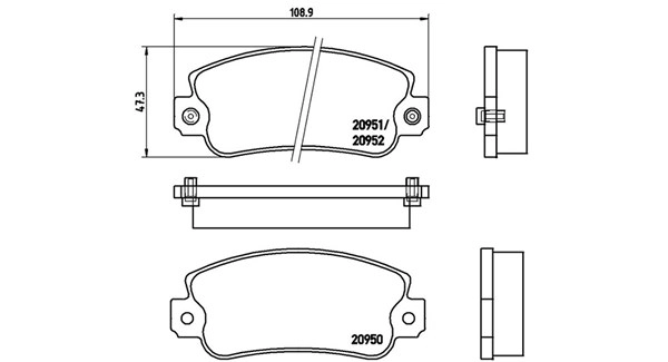 Brake Pad Set, disc brake