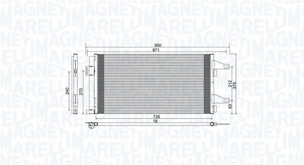 Condenser, air conditioning (350203761000)