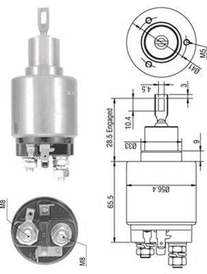Solenoid Switch, starter (940113050270)