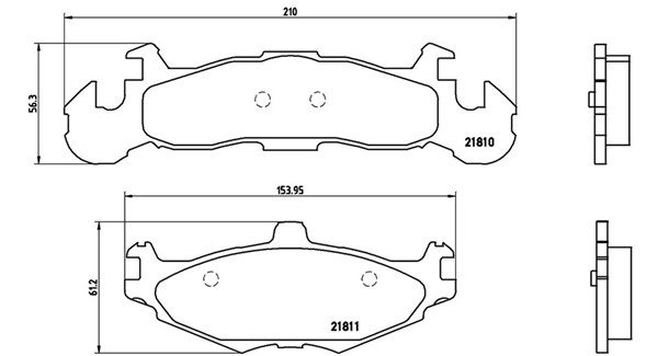 Brake Pad Set, disc brake (363700411001)