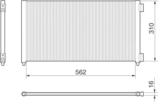 Condenser, air conditioning (350203154000)