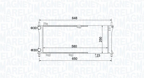 Radiator, engine cooling (350213814000)