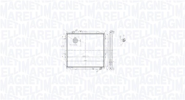 Radiator, engine cooling (350213213900)