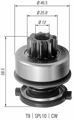 Pinion, starter (940113020259)