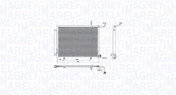 Condenser, air conditioning (350203105000)