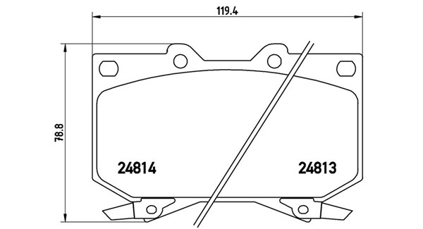 Brake Pad Set, disc brake (363700483108)