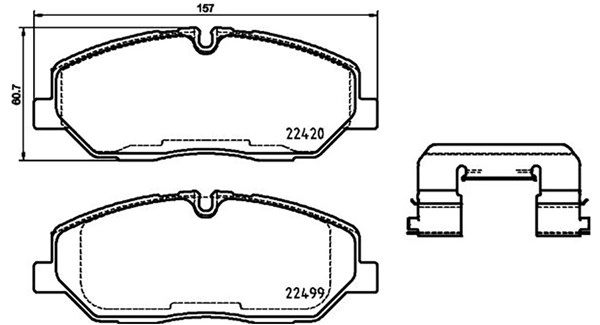 Brake Pad Set, disc brake (363700430084)