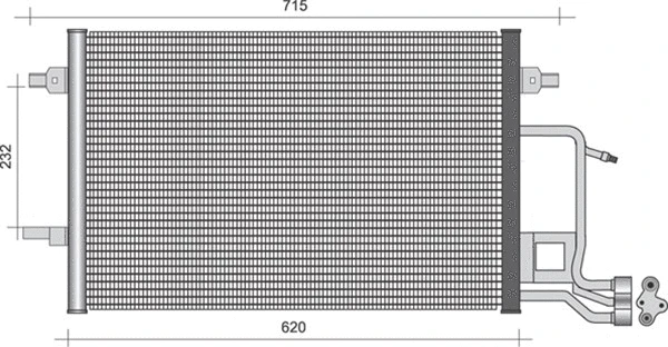 Condenser, air conditioning (350203362000)