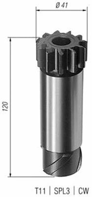 Pinion, starter (940113020006)