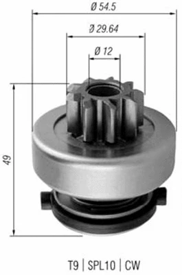 Pinion, starter (940113020354)