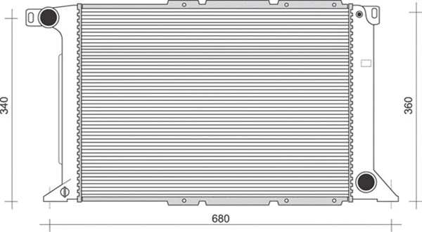Radiator, engine cooling (350213109300)