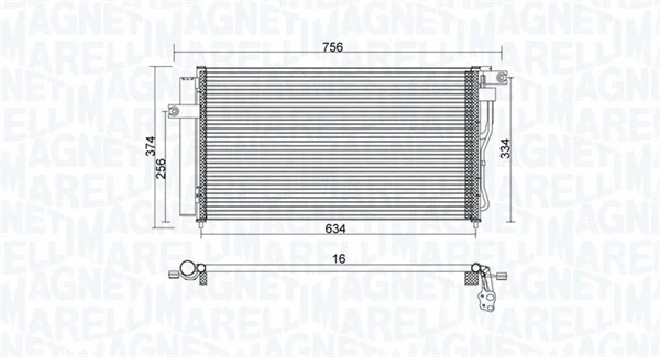 Condenser, air conditioning (350203953000)